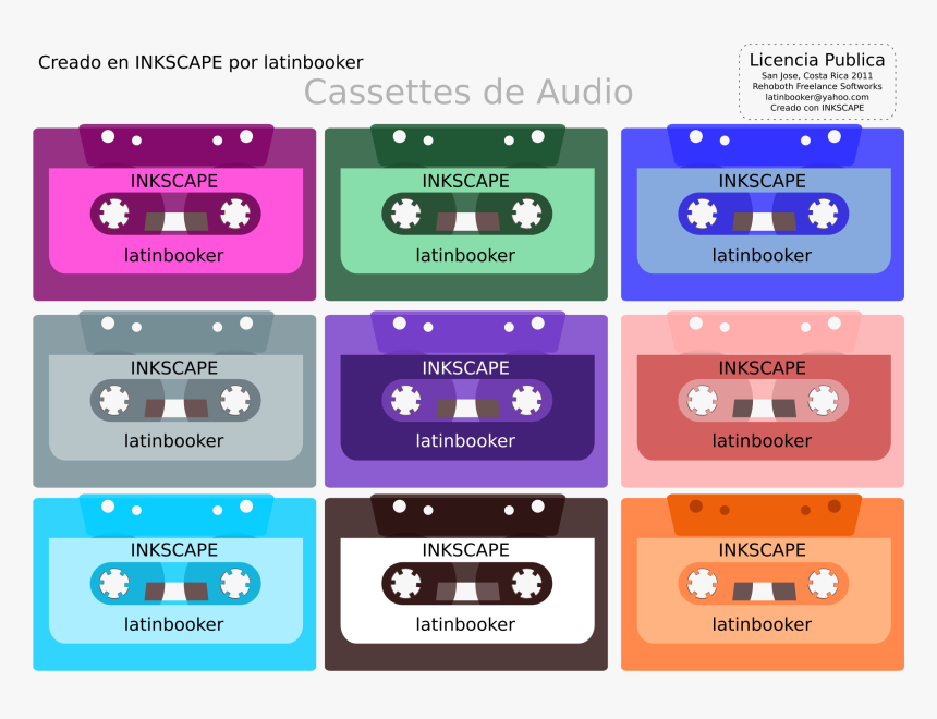 Blank Cassette Tape Vector Png , Transparent Cartoons - Cassette Tape, Png Download, Free Download