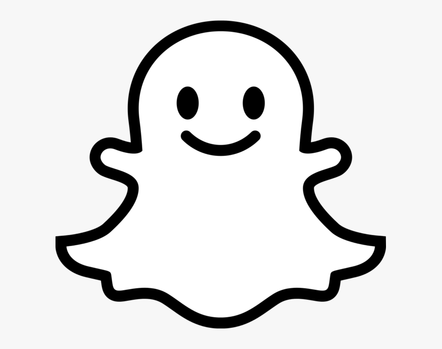 Snapchat Ghost Png - Snapchat Icon Transparent Background, Png Download - kindpng