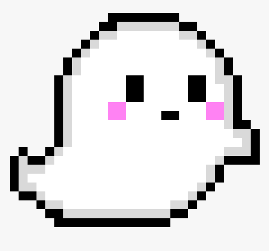 Cute Ghost Png - Cute Ghost Pixel Art, Transparent Png, Free Download