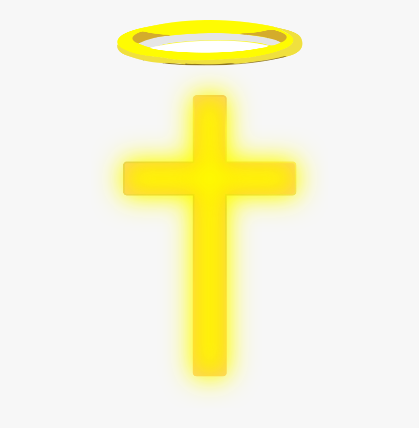 Cross With Medium Image - Cross With A Halo, HD Png Download, Free Download