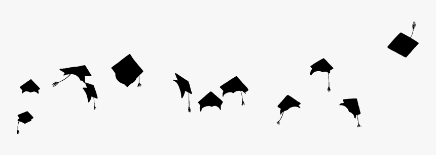 Graduation Cap Clipart Flying, HD Png Download, Free Download