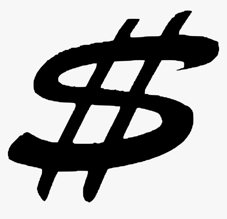 Clipart - Money - Graffiti Money Sign Png, Transparent Png, Free Download