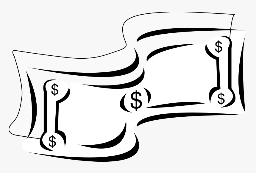 Dollar Sign Clip Art Black And White - Black And White Dollar, HD Png Download, Free Download