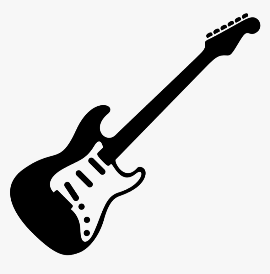 Fender Stratocaster Electric Guitar Royalty-free - Fender Stratocaster Silhouette, HD Png Download, Free Download