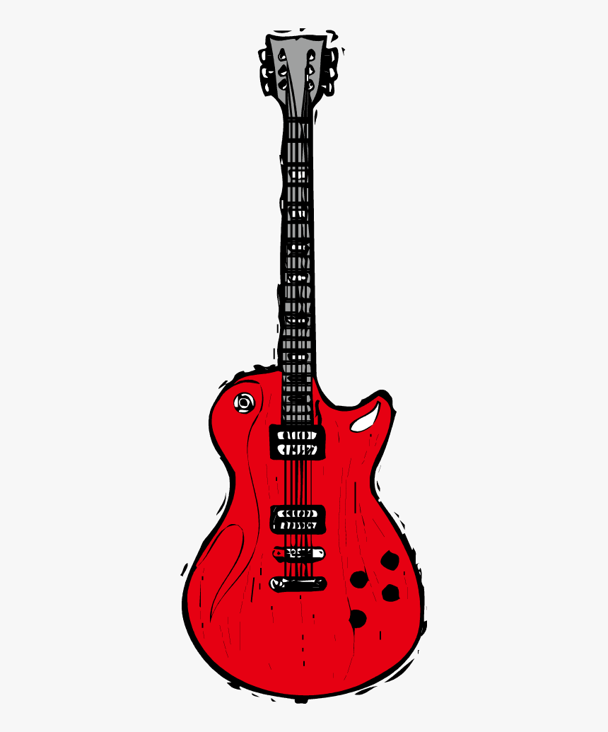 Red Electric Guitar Png Pic - Red Electric Guitar Png, Transparent Png, Free Download