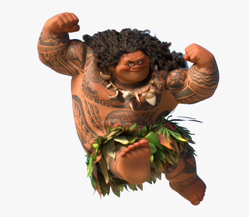 Moana Maui Background Tattoos Png - Moana All The Characters, Transparent Png, Free Download