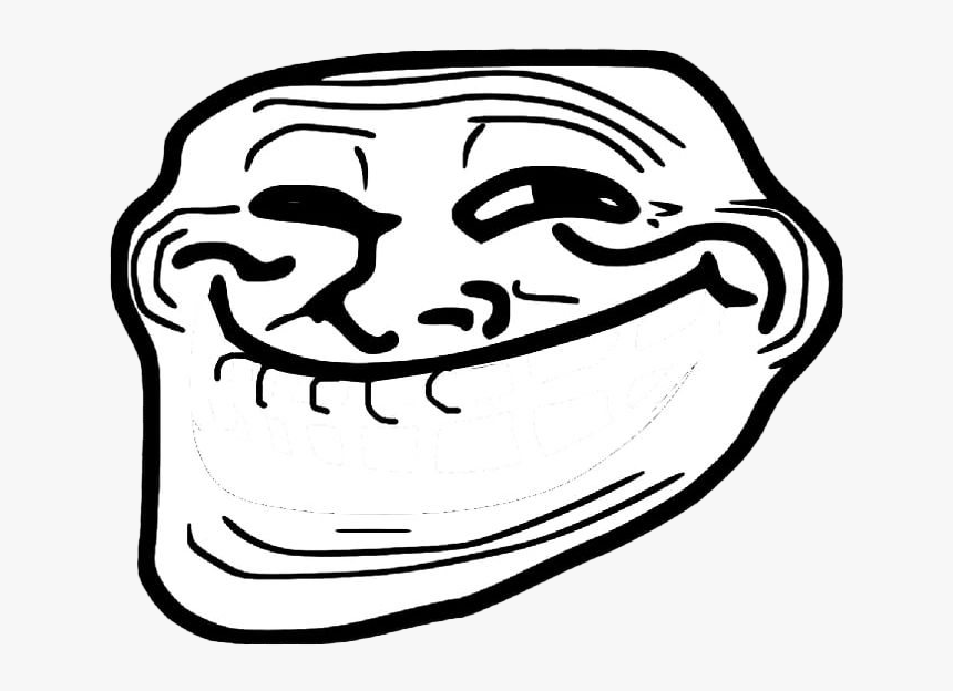 Troll Face F Mouth - Troll Png, Transparent Png, Free Download