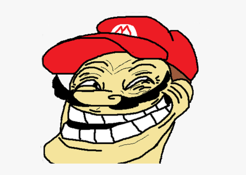 Transparent Trollface - Mario Troll Face Png, Png Download, Free Download