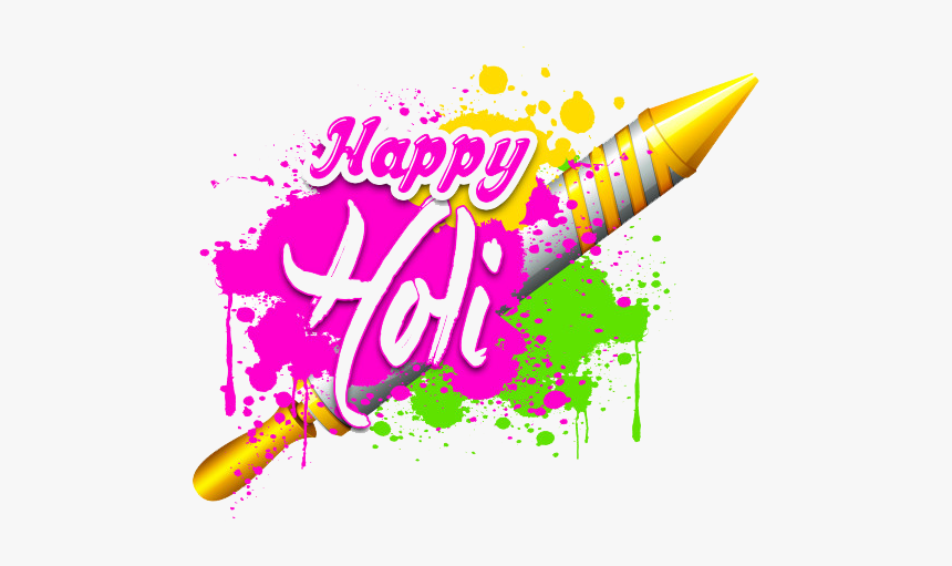 Happy Holi Png Hd - Holi Pichkari Images Png, Transparent Png, Free Download