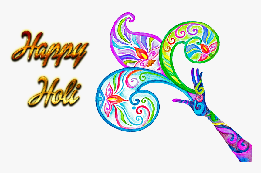 Happy Holi Png Transparent Image - Holi Drawings, Png Download, Free Download