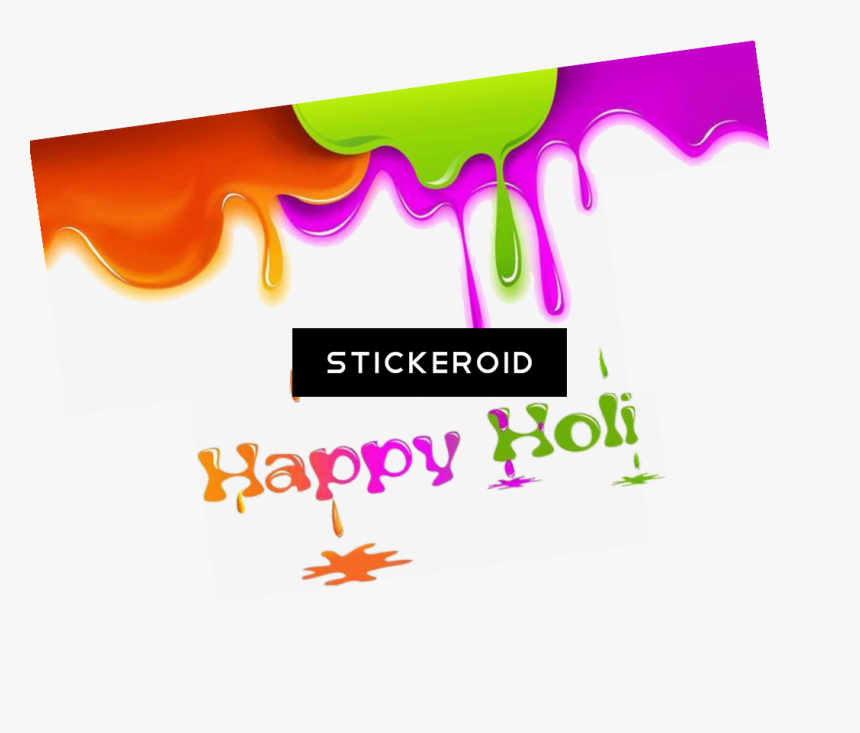 Happy Holi Text - Happy Holi Png Text, Transparent Png, Free Download