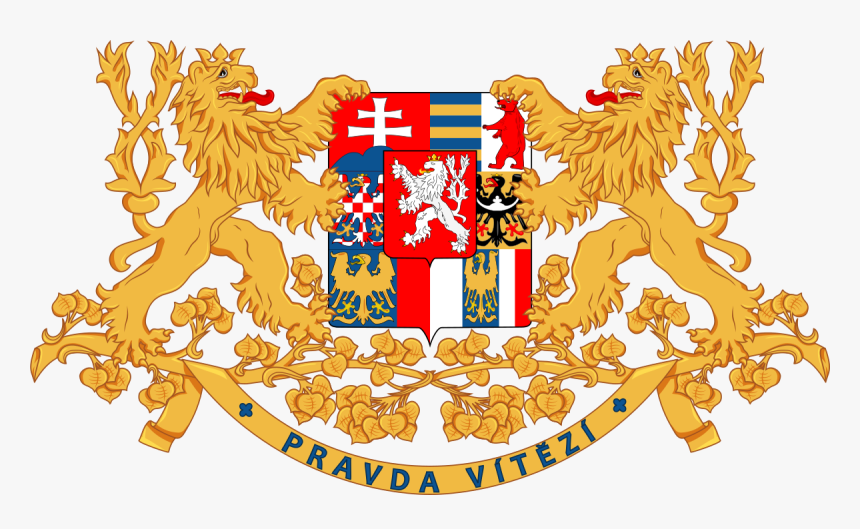 Coat Of Arms Lion Png - Státní Znak První Republiky, Transparent Png, Free Download