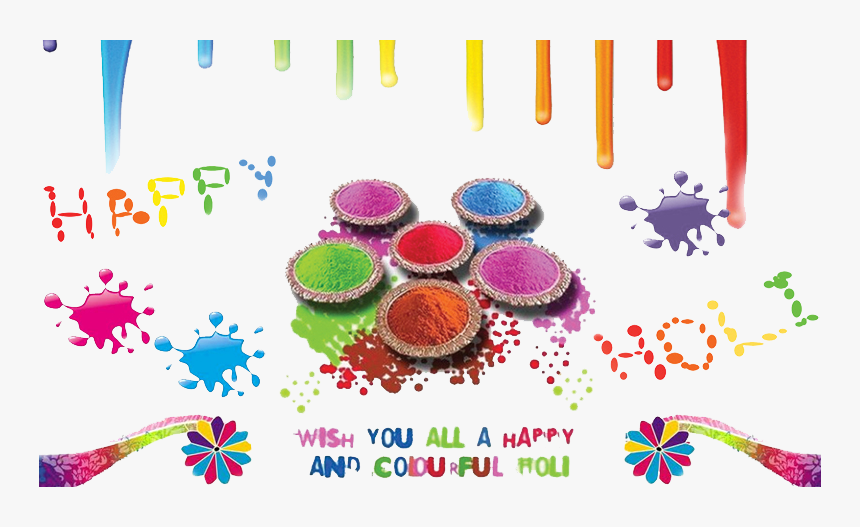 Holi Pictures For Drawing - Gif Animation Happy Holi Gif, HD Png Download, Free Download