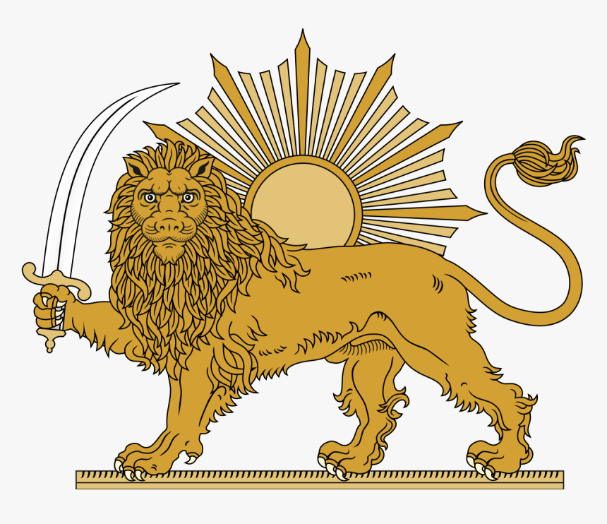 Persian Flag Lion, HD Png Download, Free Download
