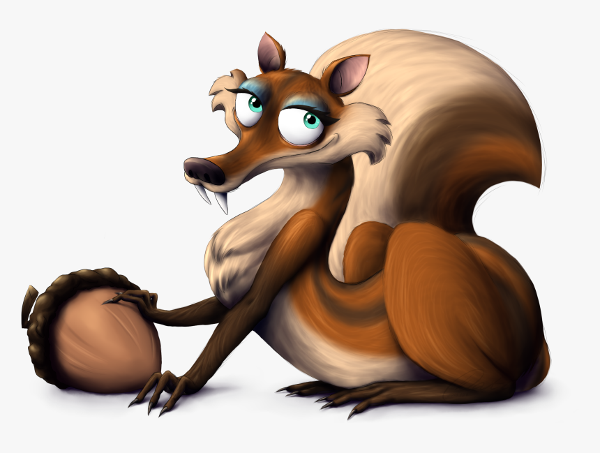 Ice Age Squirrel Wolf Png Image - Female Squirrel From Ice Age, Transparent Png, Free Download