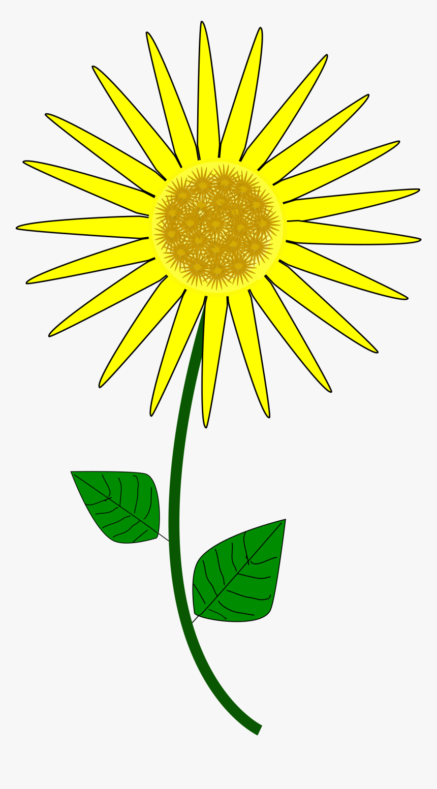 Flower, Sunflower Clip Arts - Cartoon Small Sun Flower, HD Png Download, Free Download