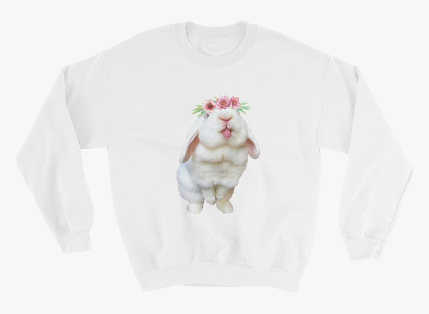 Image Of Blanco "flower Crown - Sweater, HD Png Download, Free Download