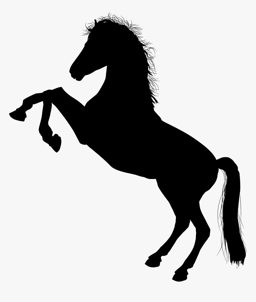 White Horse Silhouette Clip Arts - White Horse Silhouette Png, Transparent Png, Free Download