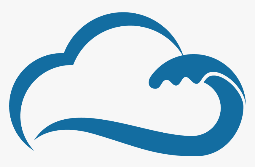 Wave Logo Png - Wave And Cloud Logo, Transparent Png, Free Download