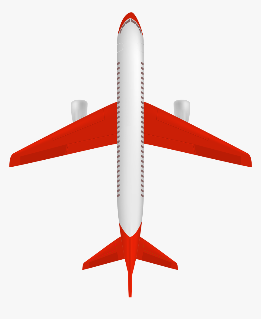 Airplane Top View Clipart, HD Png Download, Free Download