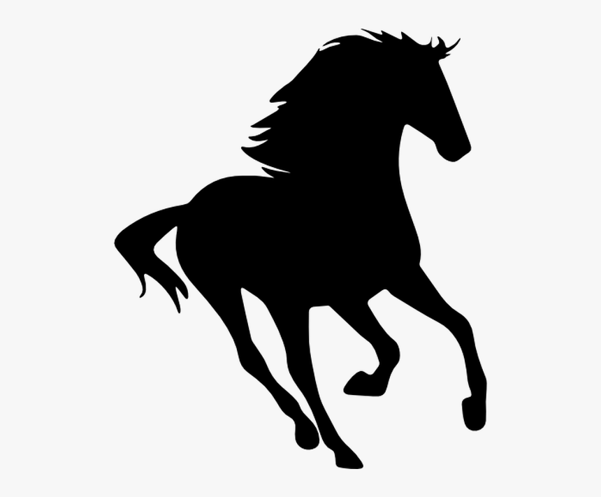 Standing Horse Silhouette Drawing Clip Art - Horse Clipart Silhouette Png, Transparent Png, Free Download