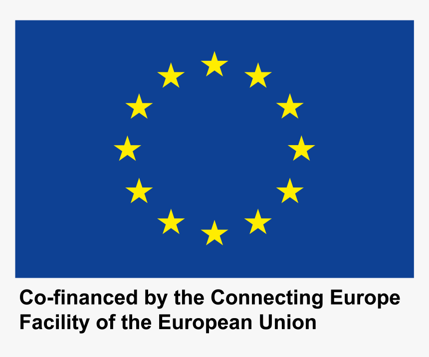 Co-financed By The Connecting Europe Facility Of The - European Union Logo, HD Png Download, Free Download