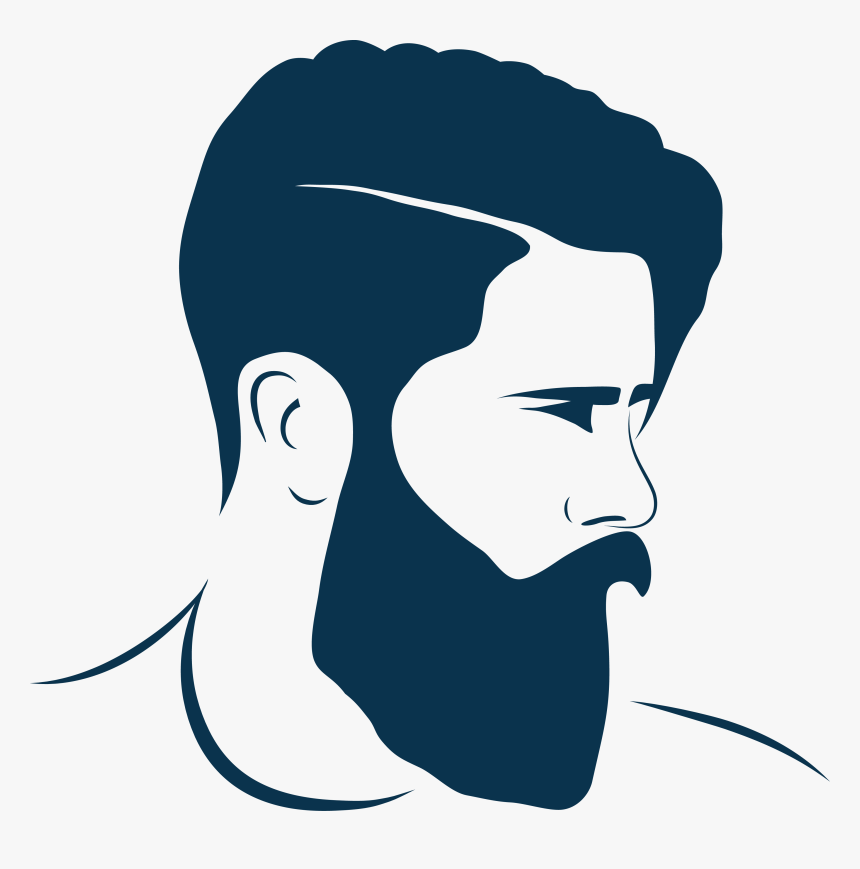 And Hairstyle Fashion Barber Moustache Beard Clipart - Barber Shop Head Png, Transparent Png, Free Download