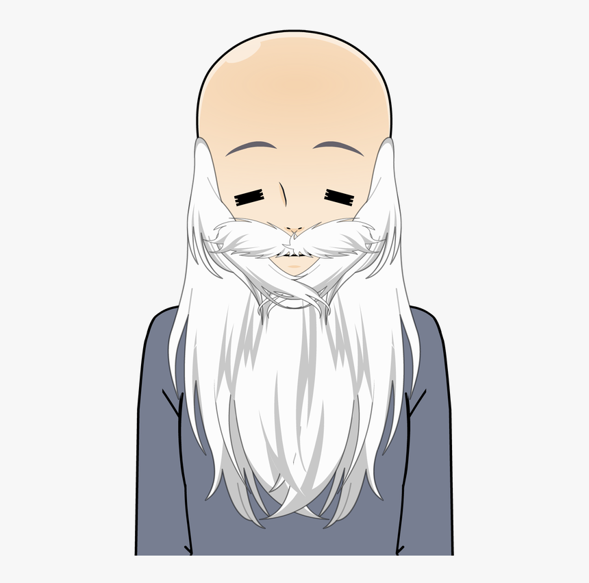 Old Man Clipart Easy - Man With Long Beard Clipart, HD Png Download, Free Download