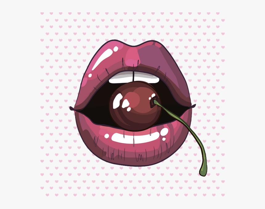 Transparent Cereza Png - Cherry Lips Png, Png Download, Free Download