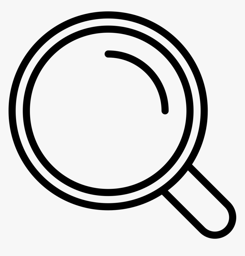 Magnifying Glass Comments - Png Magnifying Glass Drawing, Transparent Png, Free Download