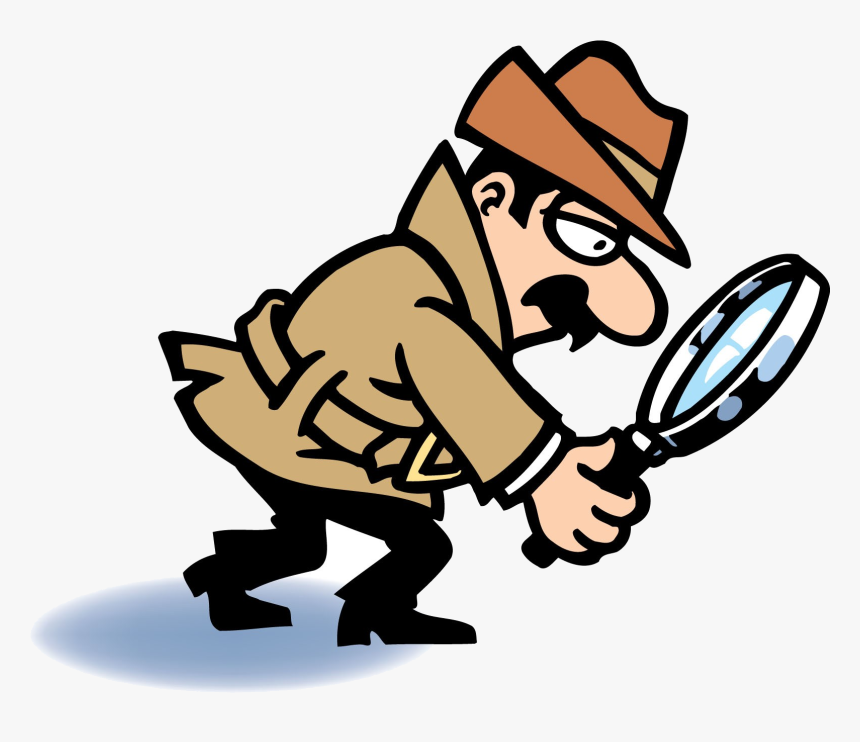 Magnifying Glass Detective With Clipart Transparent - Clip Art Detective Magnifying Glass, HD Png Download, Free Download