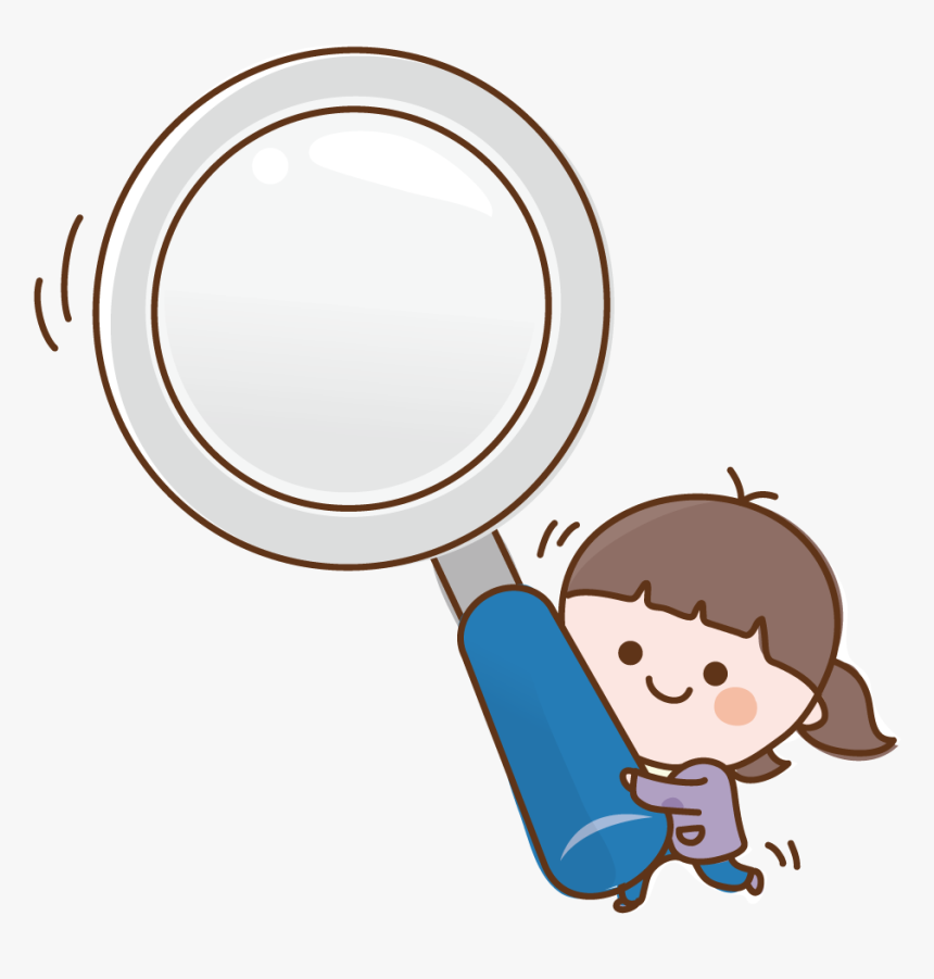 Transparent Magnifying Glass Png - Cartoon Magnifying Glass Clipart, Png Download, Free Download