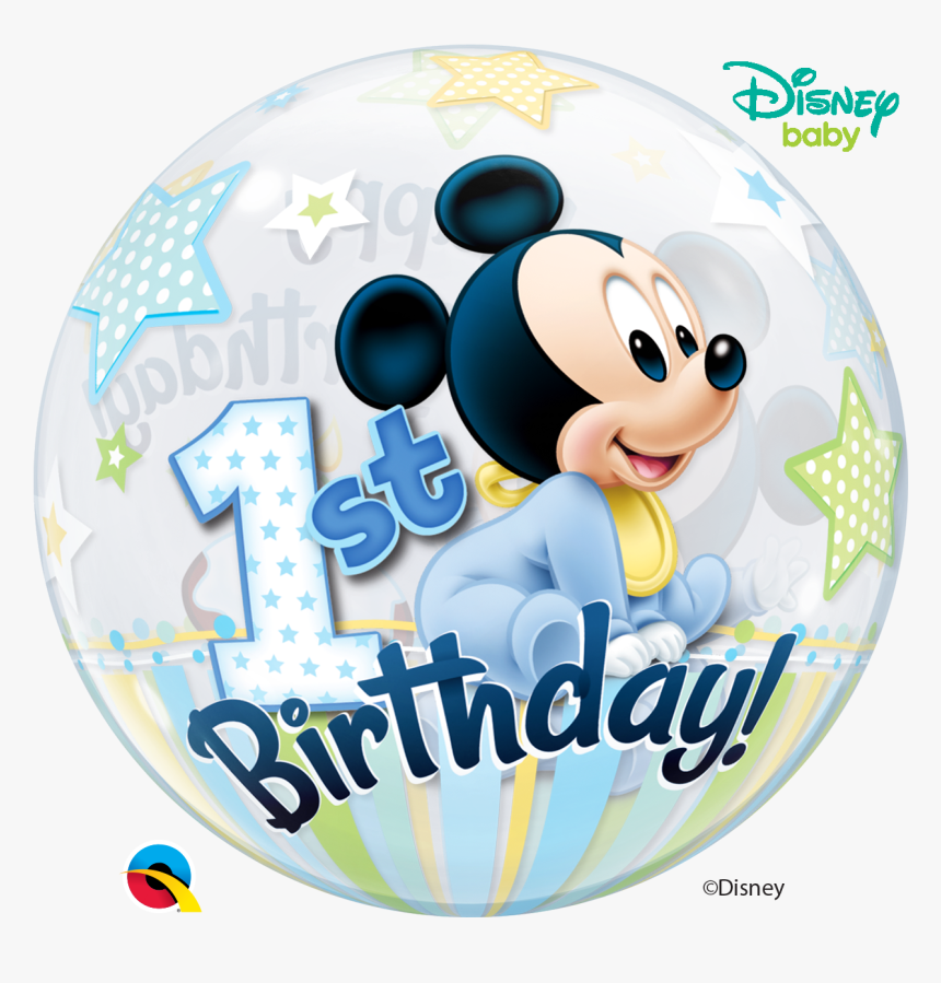 1st Birthday Mickey Mouse Png, Transparent Png , Png - Disney, Png Download, Free Download