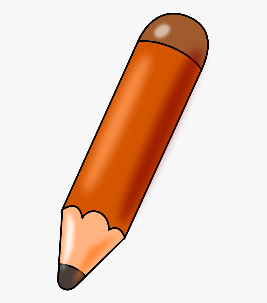 Blunt Clipart Lit - Orange Pencil Clipart, HD Png Download, Free Download