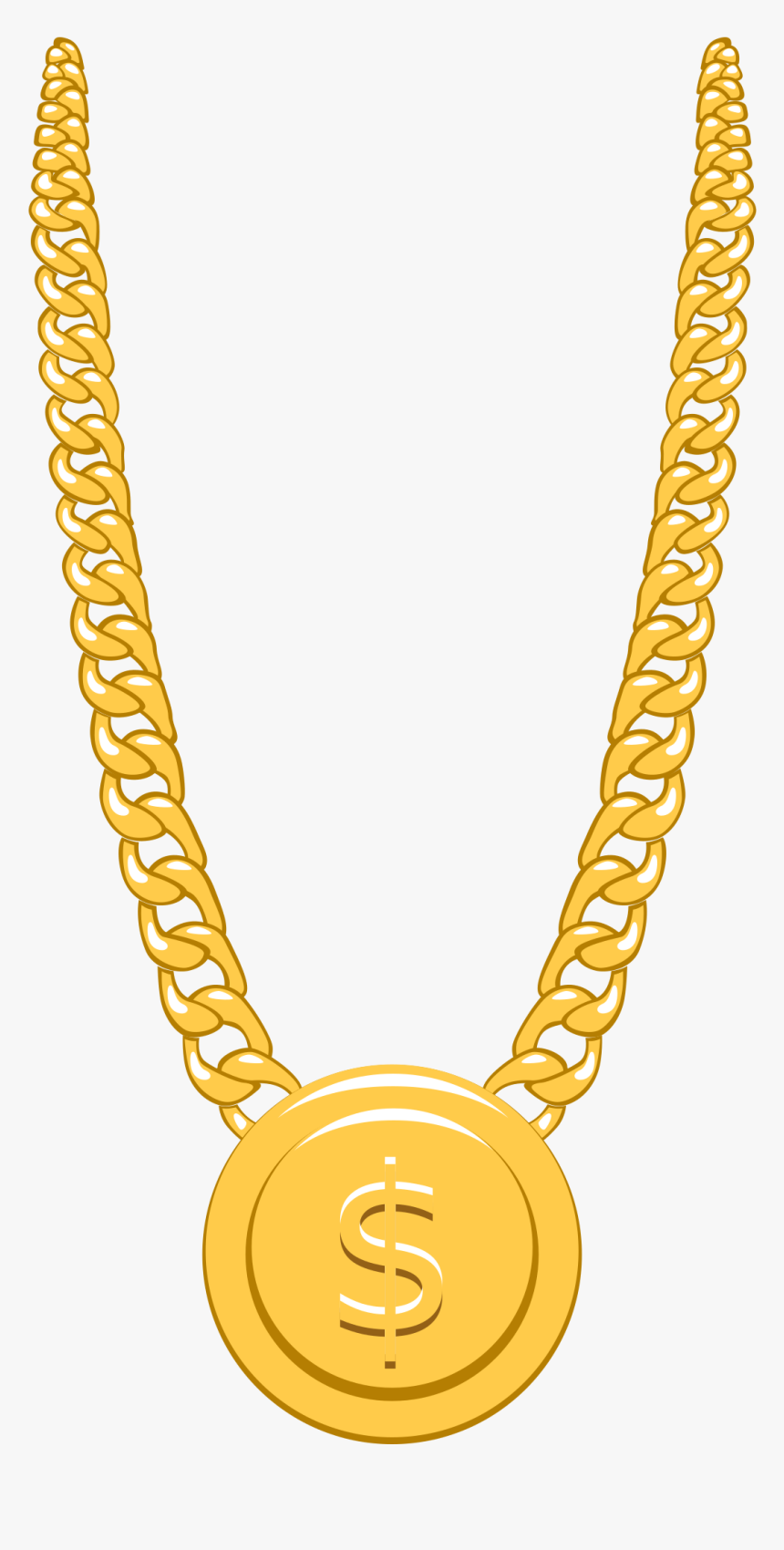 Necklace Clipart Swag - Transparent Black Chain Png, Png Download - vhv