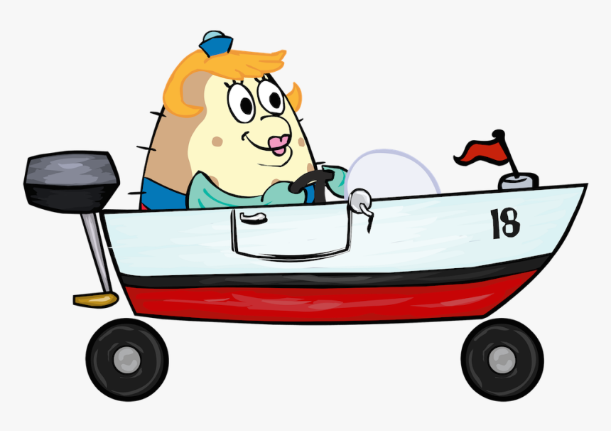 Image Squarepants Mrs Puff - Mrs Puff On Boat, HD Png Download, Free Download