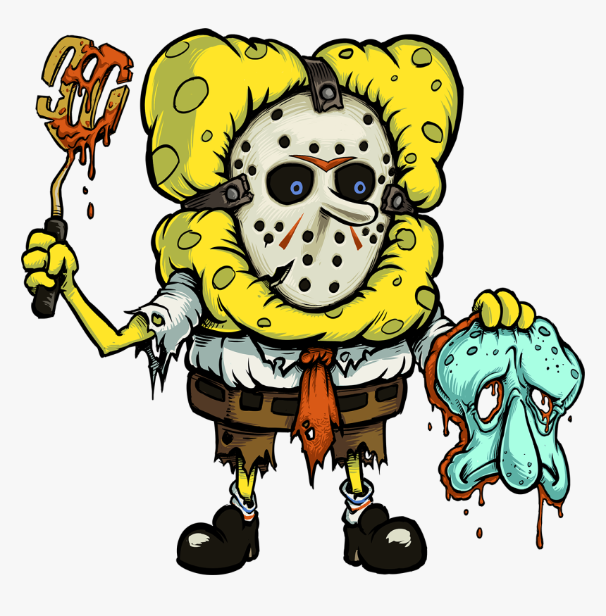 [oc] Spongebob Vorhees Clipart , Png Download, Transparent Png, Free Download