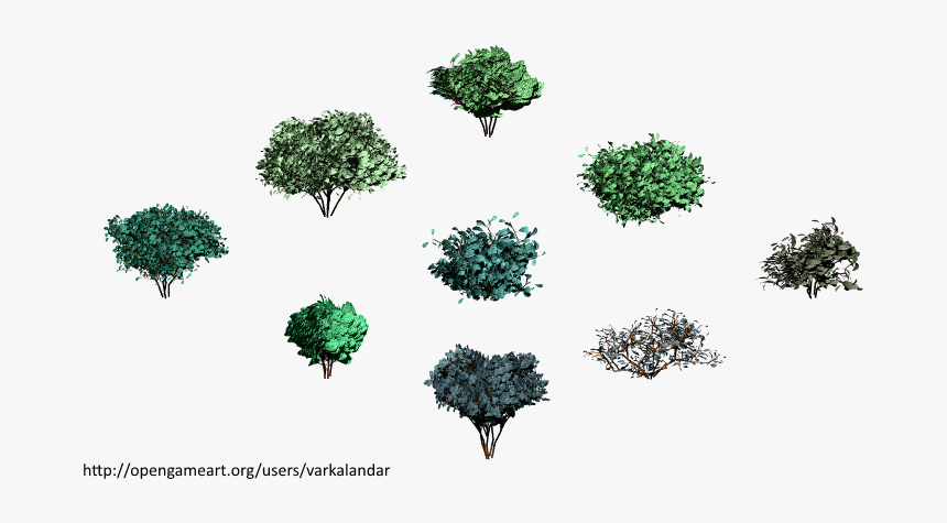 Hjm Bushes 09 Alpha - Isometric Shrub Png, Transparent Png, Free Download