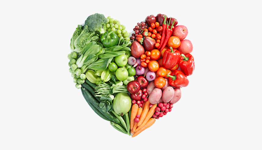 Fruit And Vegetables Heart, HD Png Download, Free Download