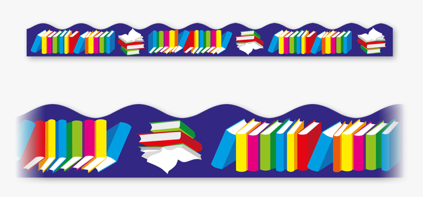 Clip Art Border Of Books - Books Border Design Clipart, HD Png Download, Free Download