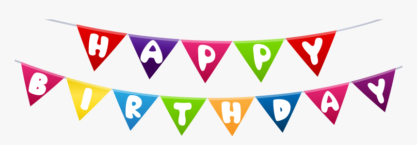 Happy Birthday Streamer Png Clip Art - Birthday Streamer Clipart, Transparent Png, Free Download