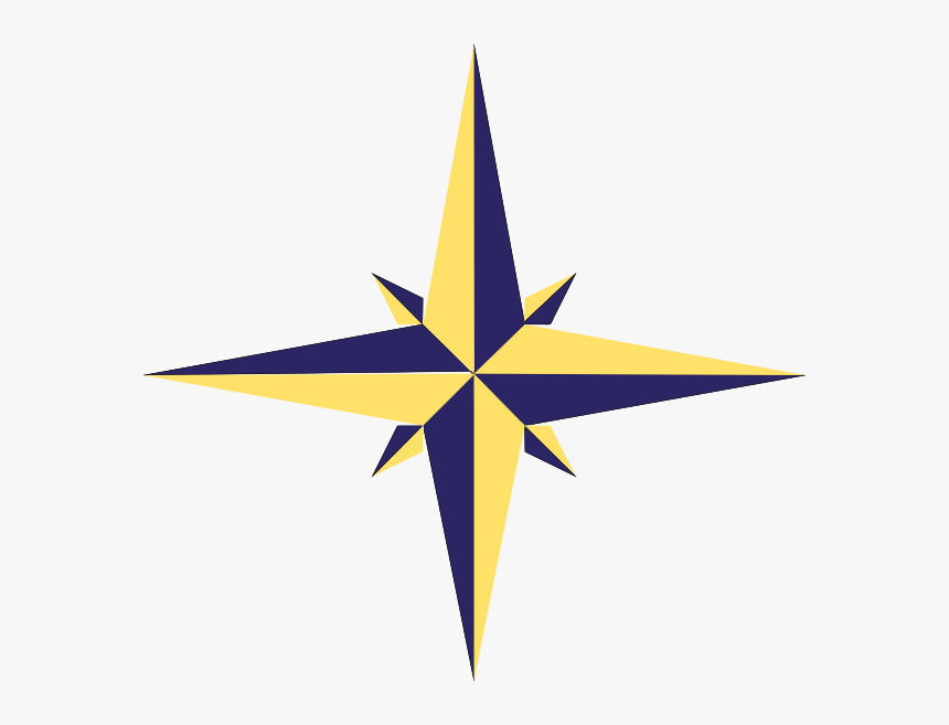 Compass Rose Variation Svg Clip Arts - North Star Compass Png, Transparent Png, Free Download