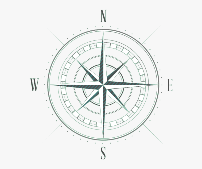 Compass Drawing Sketch - Vector Transparent Compass Png, Png Download, Free Download