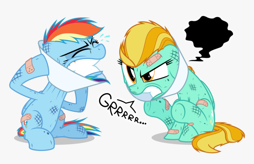 Lightning Clipart Rainbow - Mlp Rainbow Dash Hurt, HD Png Download, Free Download