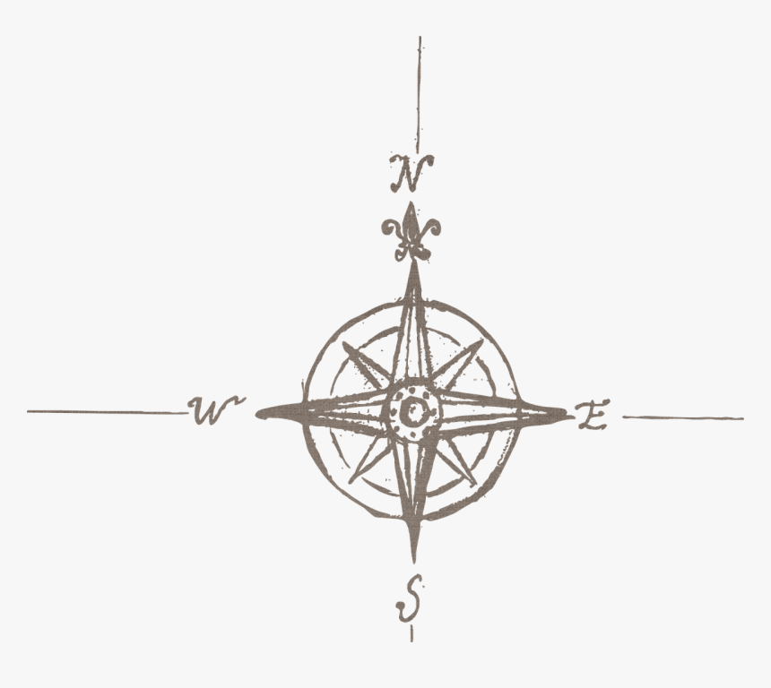 Old Map Compass Png, Transparent Png, Free Download