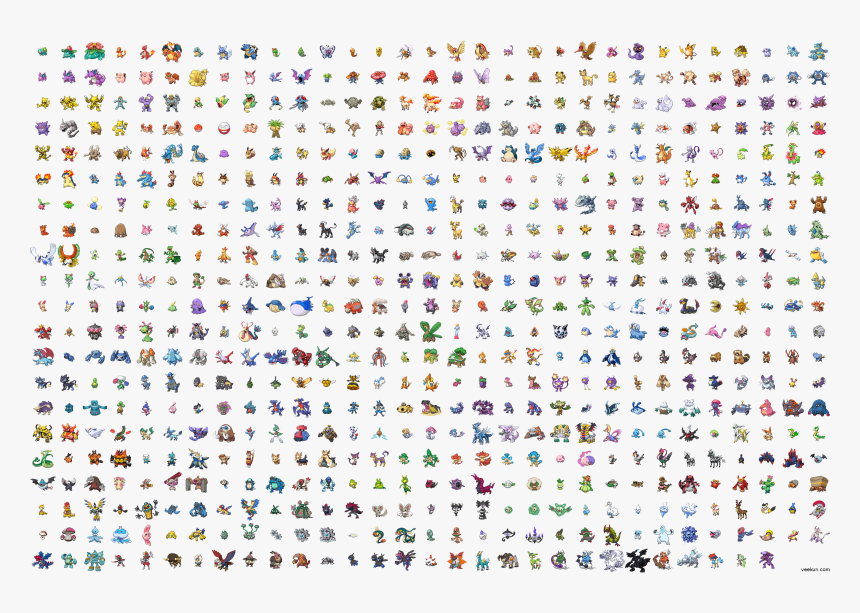 Pokeball Sprite Png - Shiny Pokemon Gen 7, Transparent Png, Free Download