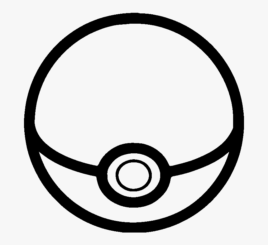 Pokeball Black And White, HD Png Download, Free Download