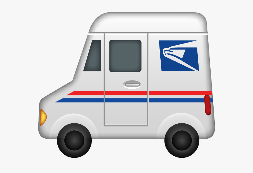 Emoji Round 1 Newmie Truck - Mail Car Gif, HD Png Download, Free Download