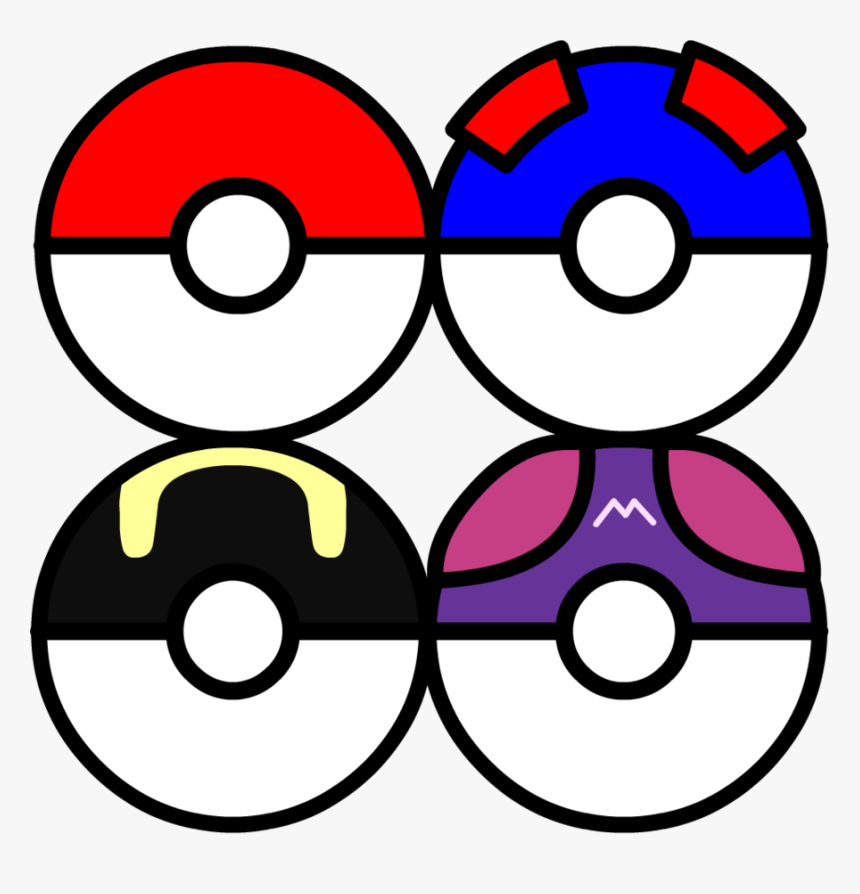 Pokeball Clipart Clip Art - All Gen 1 Pokeballs, HD Png Download, Free Download