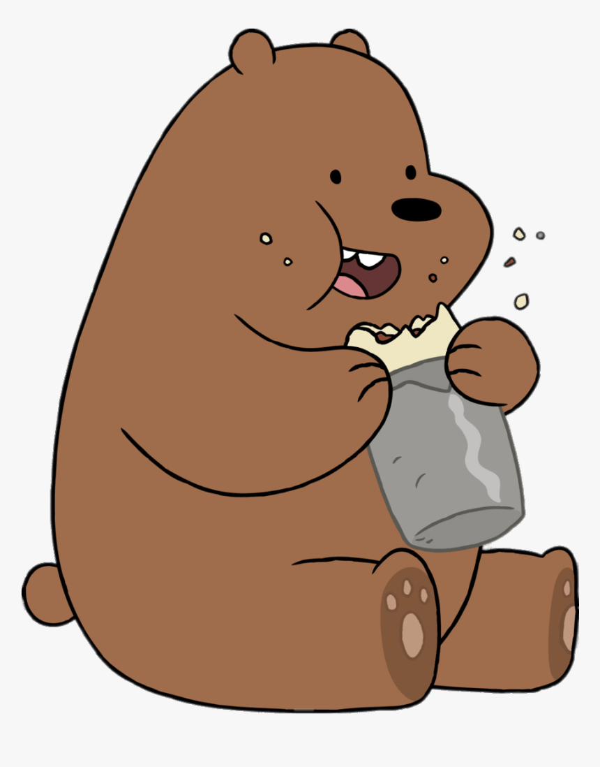Grizzly Bear Eating - We Bare Bears Png, Transparent Png, Free Download